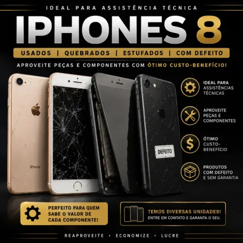 IPHONES 8 QUEBRADOS