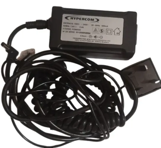 Fonte Hypercom 7,8V 2,4A Fon0528 2,5mm Bivolt