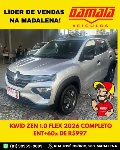Renault Kwid Zen 1.0 Flex 12V 5P Mec. 2026
