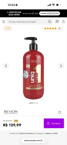 Shampoo Revlon Uniq One 490mL
