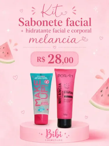Sabonete Facial + Hidratante facial e corporal