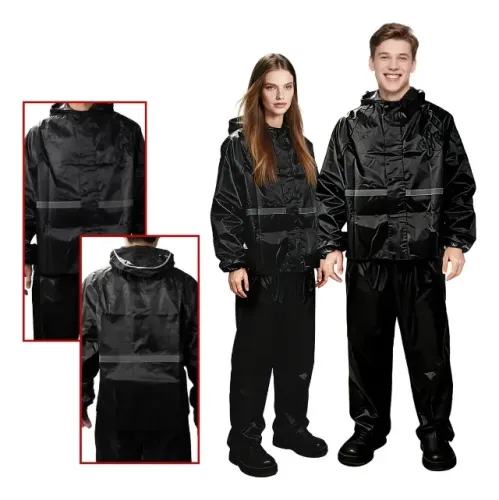 Capa De Chuva Moto Impermeável Pvc Motoqueiro (M)