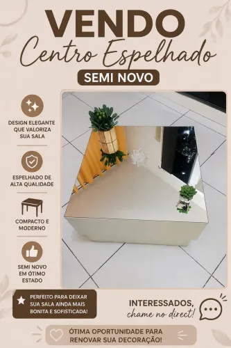 ? VENDO - ESTANTE + CENTRO DE SALA ESPELHADO ?