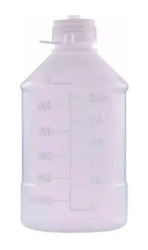 Frasco descartável para nutrição enteral 300ml