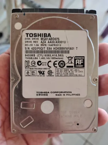 Hd 750gb Saúde 100% funcionando perfeitamente