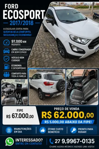 Ford Ecosport Freestyle 1.5 12V Flex 5P Mec. 2018