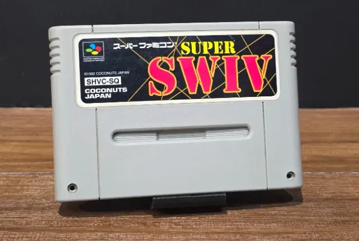 Jogo Super SWIV Super Famicom Original