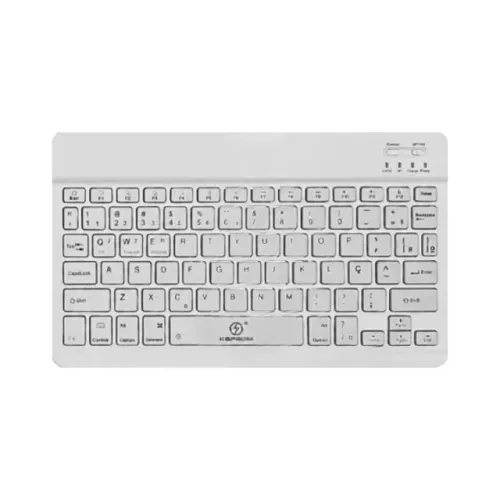 Teclado Bluetooth Portátil KA-690A - BRANCO - ABNT2 - Kapbom