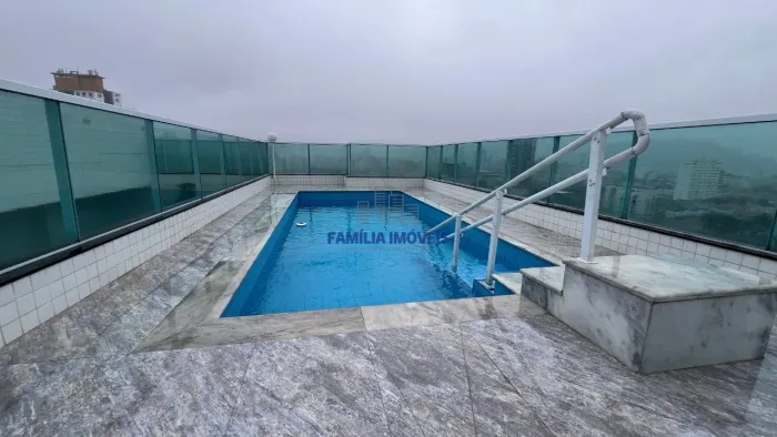 Alugar apartamento 2 quartos 1 suíte 1 vaga lazer Macuco Santos SP
