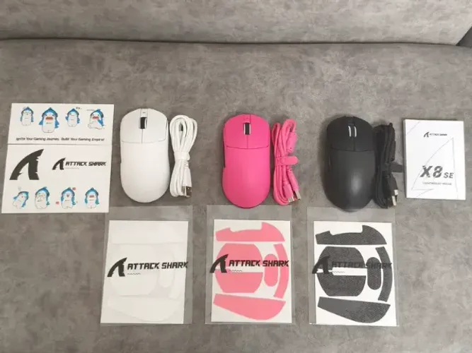 ? LEIA A DESCRIÇÃO! Mouse Gamer Sem Fio Attack Shark X8SE Bluetooth | APENAS IMPORTAÇÃO
