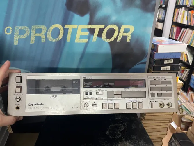 Toca fita gradiente c-484 3-head cassette deck aparelho