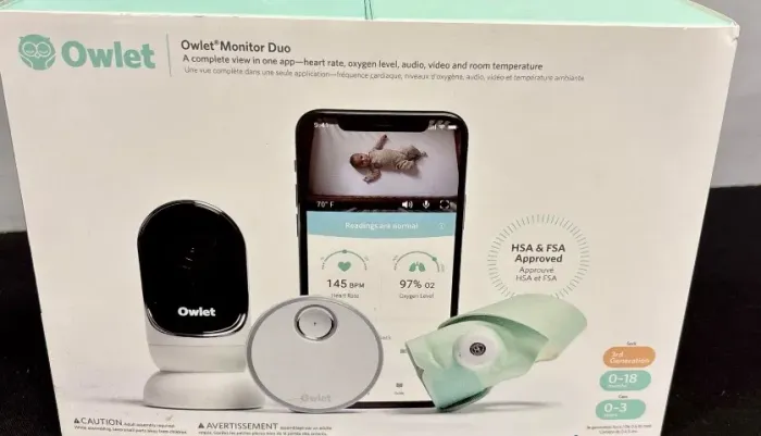 monitor de bebê owlet duo smart sock 3ª geração