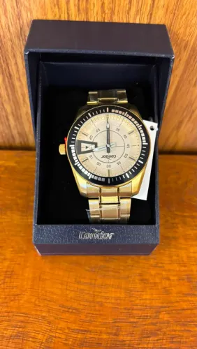 Relógio Condor Masculino Dourado Original com Caixa