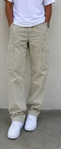 Calça cargo bege da Clock House