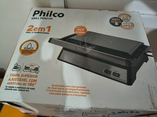 Grill e sanduicheira 2 em 1 - Philco
