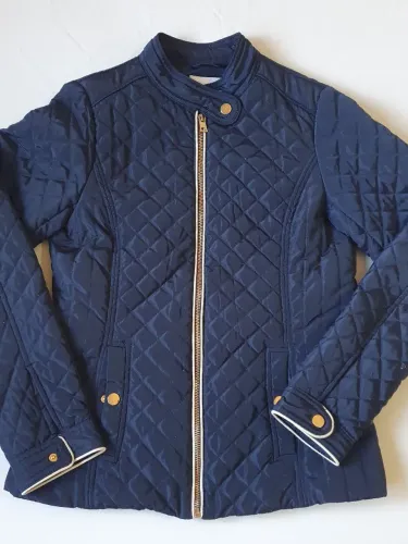 Jaqueta casaco puffer azul, tam P, 38, porém serve melhor 36, Renner