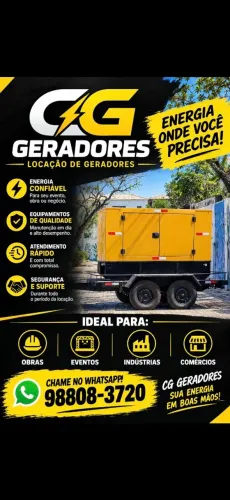 CG GERADORES SUA ENERGIA CONFIÁVEL.
