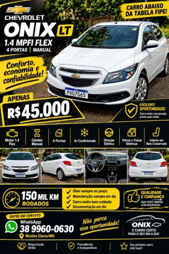 Chevrolet Onix Hatch LT 1.4 8V Flex Power Mec. 4P 2015