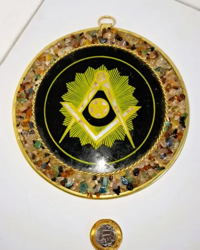 MAÇONARIA - Quadro Decorativo ricamente detalhado.
