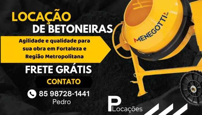 ALUGUEL DE BETONEIRA