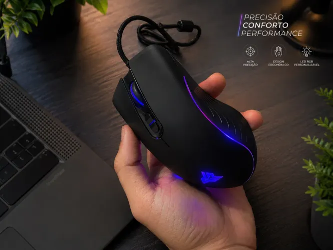 Mouse Gamer 4800 DPI (Iluminação RGB) OPORTUNIDADE QUEIMA DE ESTOQUE!