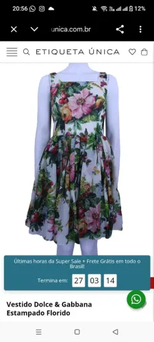 Vestido doce cabana