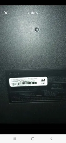 TV fhilco 58 com tela trincada