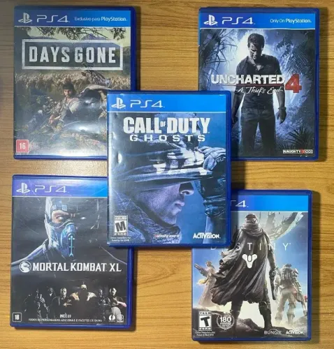 MORTAL KOMBAT, UNCHARTED, DAYS GONE, DESTINY, CALL OF DUTY GHOSTS
