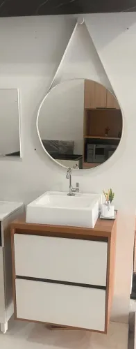 Conjunto de banheiro/lavabo 60cm com cuba de apoio