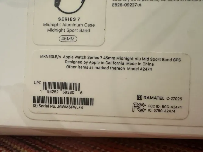 Apple Watch Series 7 (gps, 45 mm) - Caixa de alumínio (Usado)