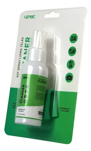 Kit Spray Limpa Telas 60ml + Flanela Vk Cleaner - Loja COimbra Computadores Entregamos