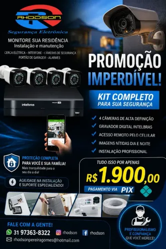 Instalcão e manutenção de Cameras de segurança