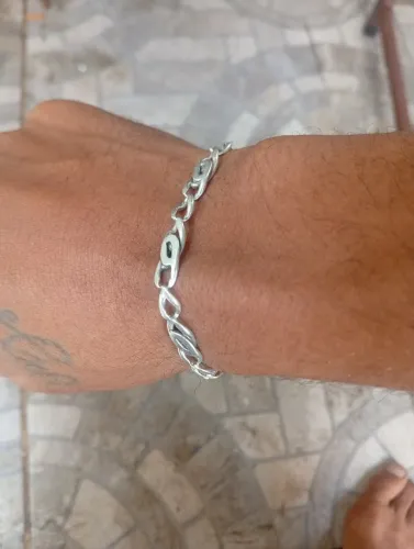 Pulseira 950 elos prata