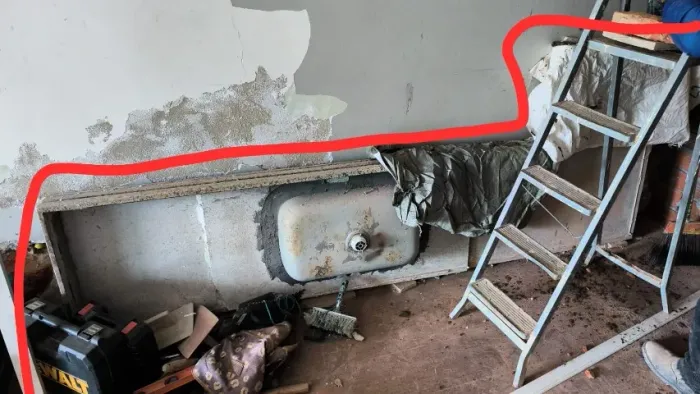 PIA GRANDE DE GRANITO EM L PARA COZINHA