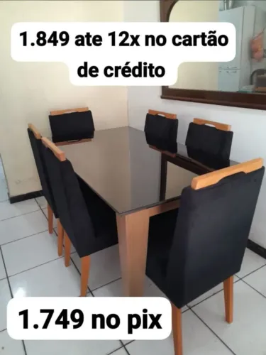 Mesa de 6 lugares a pronta entrega promoção