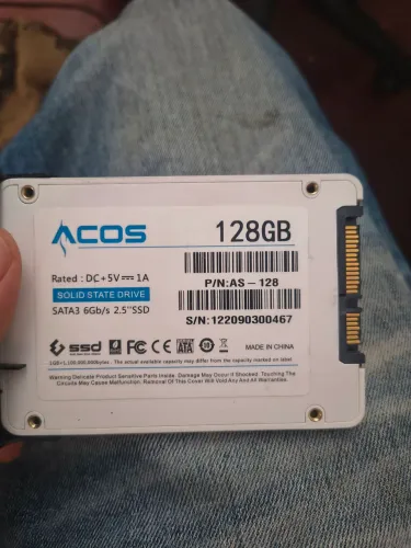 Ssd 128gb e Hd 500gb ambos vão com sata
