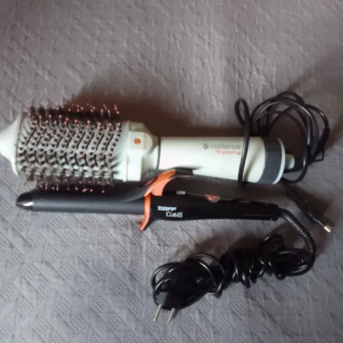 Kit modelador de cachos e escova secadora 