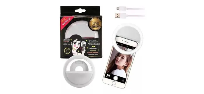 Luz Selfie Ring Light Clipe Anel Led Flash Celular Universal Novo - Oportunidade Única