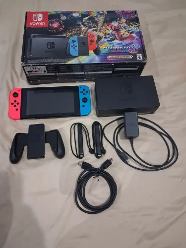 Nintendo Switch V1 128gb completo desbloqueado