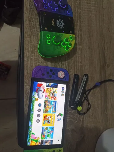 Nintendo Switch Oled Desbloqueado + Sd 256gb