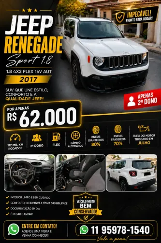 Jeep Renegade 1.8 4X2 Flex 16V Aut. 2017