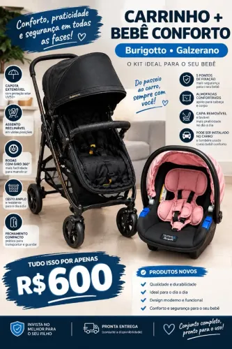 Carrinho + Bebê Conforto ? NOVOS