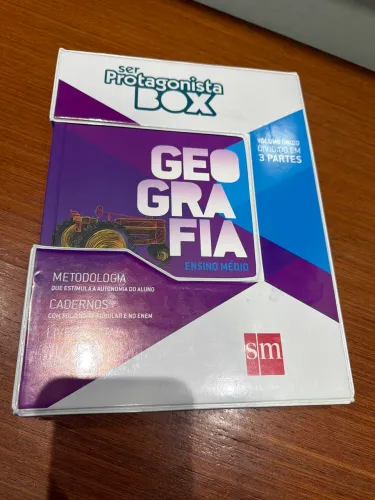 Kit box geografia ensino médio 3 volumes