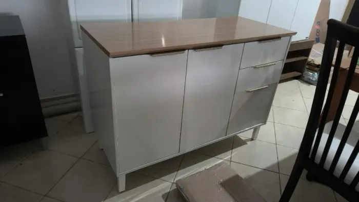 Balcão de Cozinha em Aço, com Tampo (novo) entrego com taxa