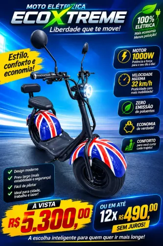 Moto elétrica 1000w 32km/h EcoXtreme