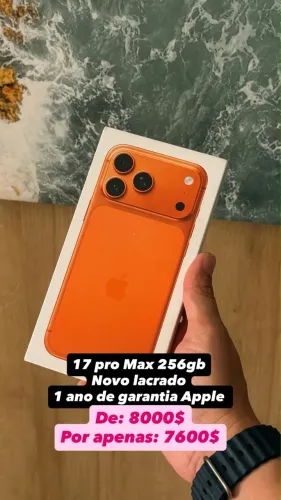 Iphone 17 pro max 256gb, novo lacrado