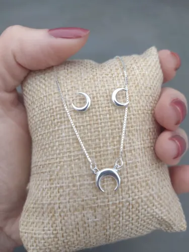 Conjunto Lua em Prata