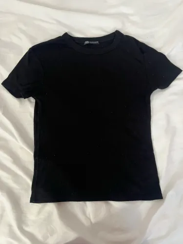 Camisa básica preta Zara Tamanho L