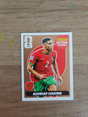 Figurinha extra sticker copa do mundo 2026 Achraf Hakimi bronze