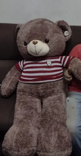 Urso  grande Ted , marrom ou branco  aproximadamente 1,30 m